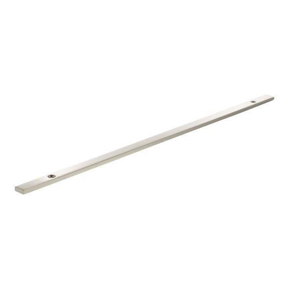 MHCBN320SN  320mm c/c  Satin Nickel  Millhouse Brass Long Narrow Cabinet Handle Backplate