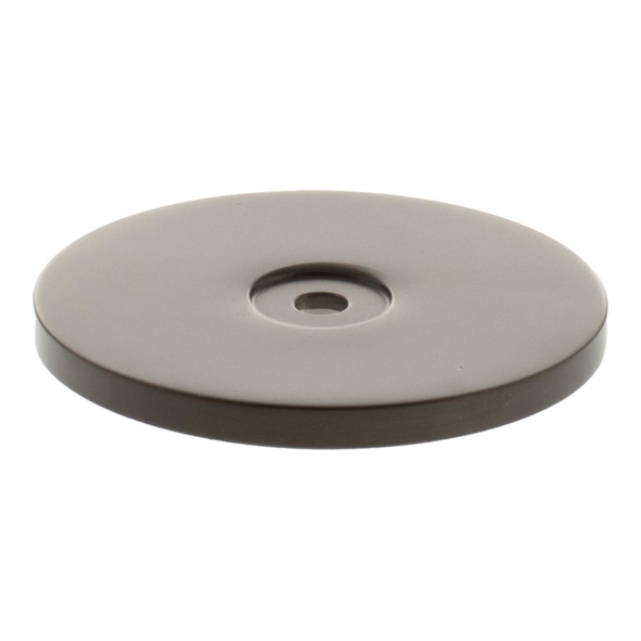 MHCBR49UDB � 49 x 4mm � Urban Dark Bronze � Millhouse Brass Round Cabinet Handle Backplate