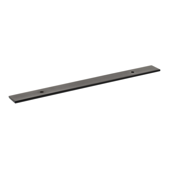 MHCBW128MB  128mm c/c  Matt Black  Millhouse Brass Long Wide Cabinet Handle Backplate