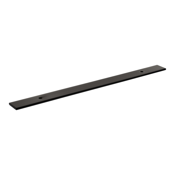 MHCBW160MB  160mm c/c  Matt Black  Millhouse Brass Long Wide Cabinet Handle Backplate