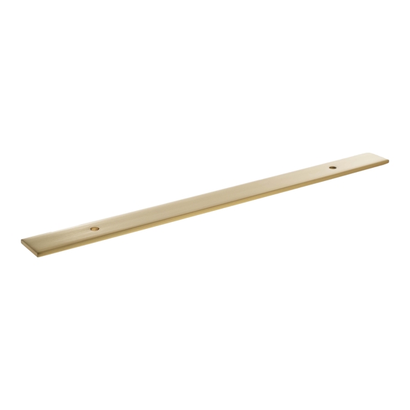 MHCBW160SB  160mm c/c  Satin Brass  Millhouse Brass Long Wide Cabinet Handle Backplate