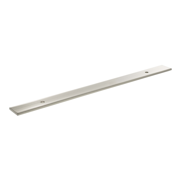 MHCBW160SN  160mm c/c  Satin Nickel  Millhouse Brass Long Wide Cabinet Handle Backplate