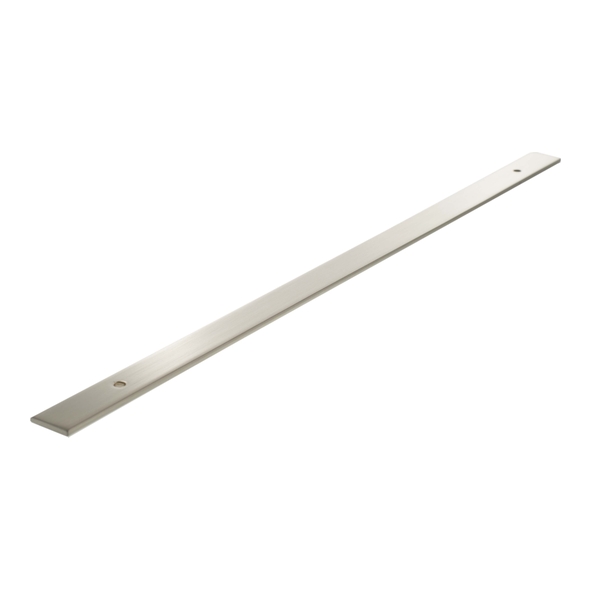 MHCBW320SN  320mm c/c  Satin Nickel  Millhouse Brass Long Wide Cabinet Handle Backplate