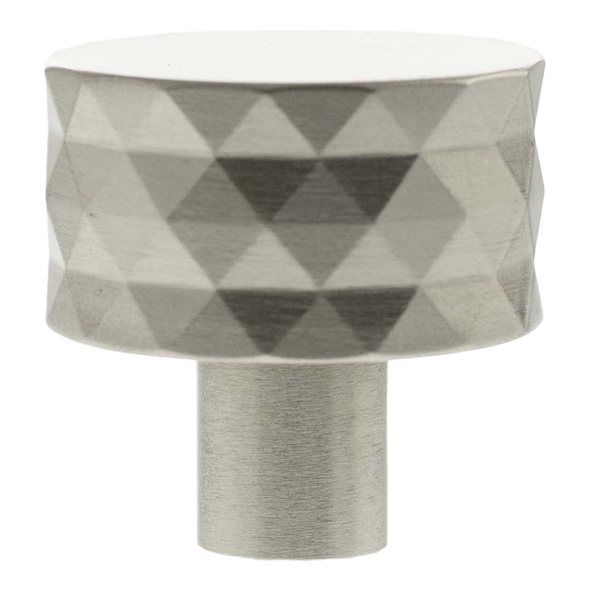 MHCD1530SN � 30mm � Satin Nickel � Millhouse Brass Chrysler Diamond Round Cabinet Knob