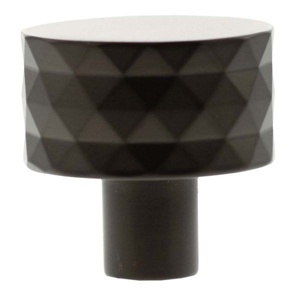 MHCD1530UDB � 30mm � Urban Dark Bronze � Millhouse Brass Chrysler Diamond Round Cabinet Knob