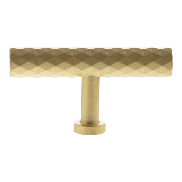 MHCD1675SB � 75mm � Satin Brass � Millhouse Brass Chrysler Diamond T-Bar Cabinet Knob
