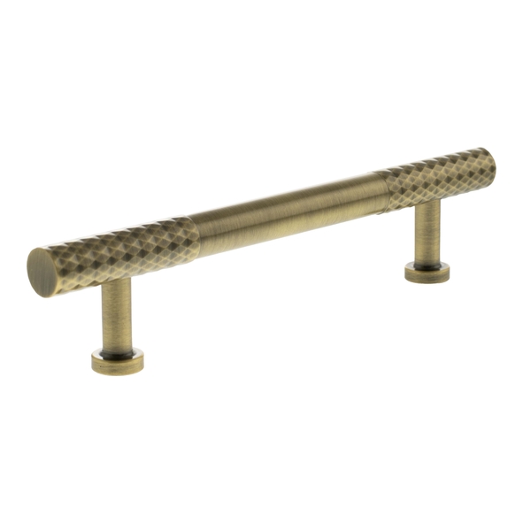 MHCD17128AB  128mm c/c  Antique Brass  Millhouse Brass Chrysler Diamond T-Bar Cabinet Pull Handle