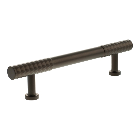 MHCD17128UDB  128mm c/c  Urban Dark Bronze  Millhouse Brass Chrysler Diamond T-Bar Cabinet Pull Handle