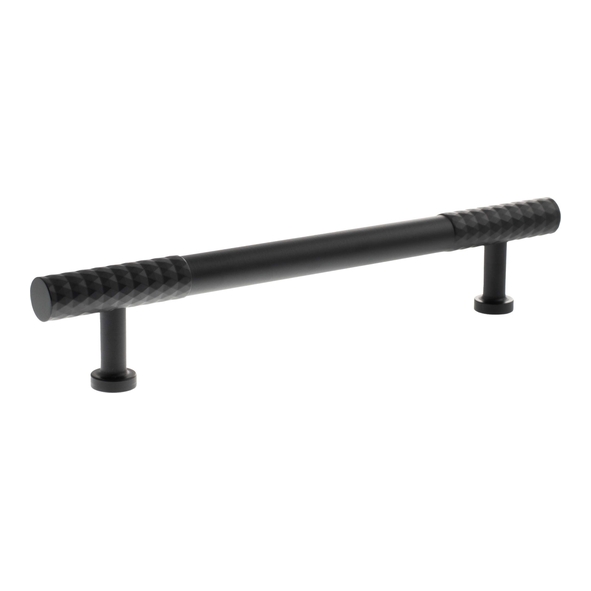 MHCD17160MB  160mm c/c  Matt Black  Millhouse Brass Chrysler Diamond T-Bar Cabinet Pull Handle