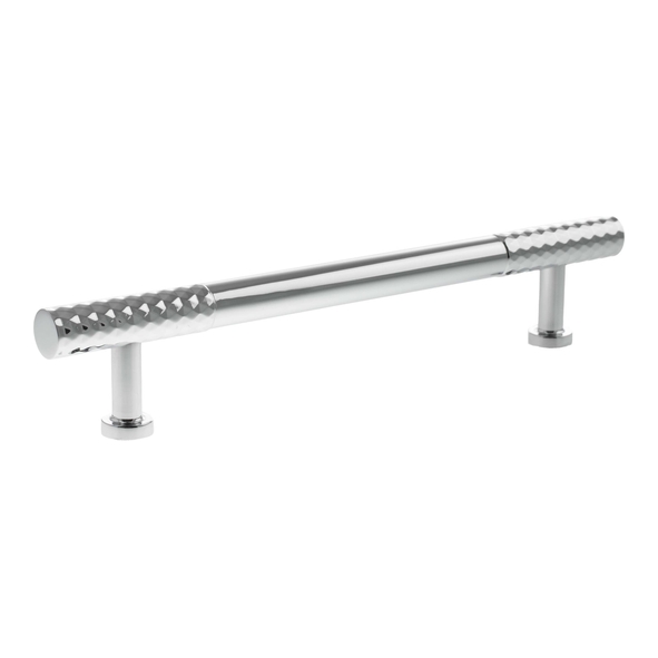 MHCD17160PC  160mm c/c  Polished Chrome  Millhouse Brass Chrysler Diamond T-Bar Cabinet Pull Handle
