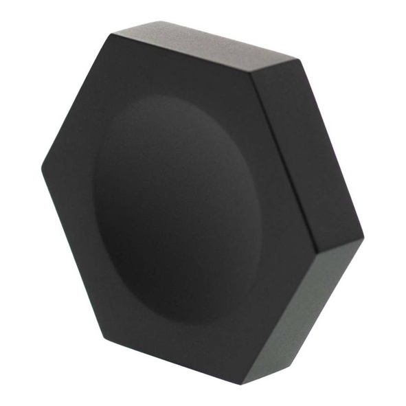 MHCH1338MB � 44mm � Matt Black � Millhouse Brass Pennington Hex Finger Pull Cabinet Knob