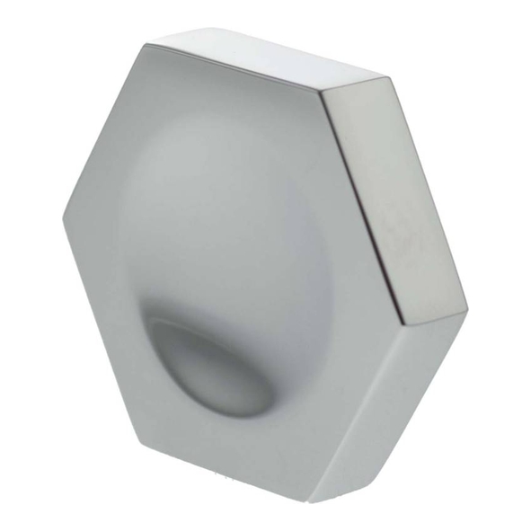 MHCH1338PC � 44mm � Polished Chrome � Millhouse Brass Pennington Hex Finger Pull Cabinet Knob