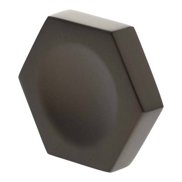 MHCH1338UDB � 44mm � Urban Dark Bronze � Millhouse Brass Pennington Hex Finger Pull Cabinet Knob
