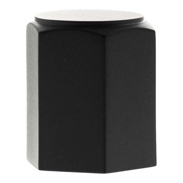 MHCH1420MB � 20mm � Matt Black � Millhouse Brass Pennington Hex Cylinder Cabinet Knob