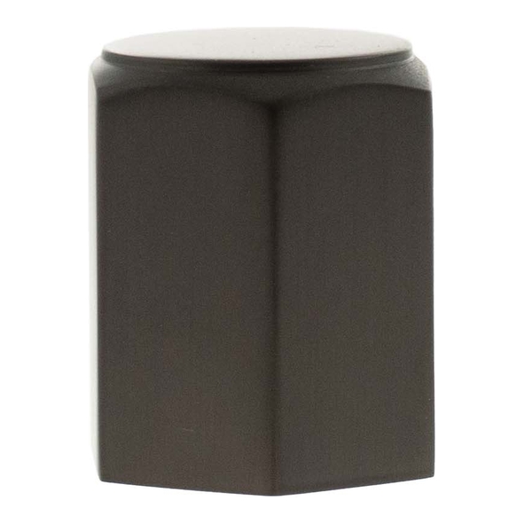 MHCH1420UDB � 20mm � Urban Dark Bronze � Millhouse Brass Pennington Hex Cylinder Cabinet Knob