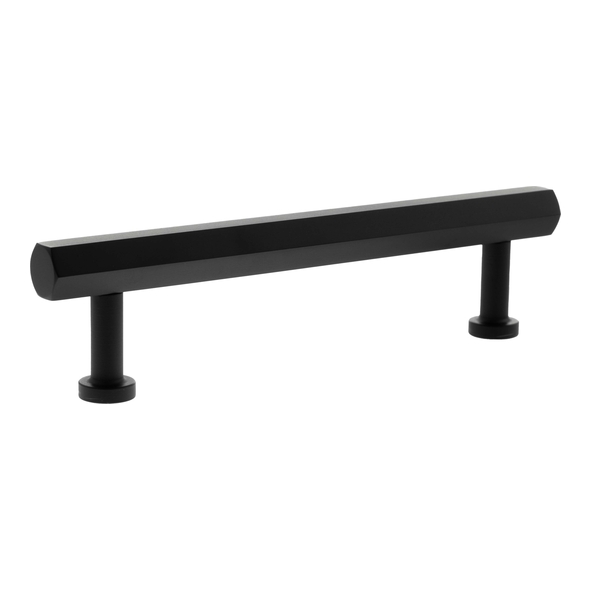 MHCH17128MB  128mm c/c  Matt Black  Millhouse Brass Pennington Hex T-Bar Cabinet Pull Handle