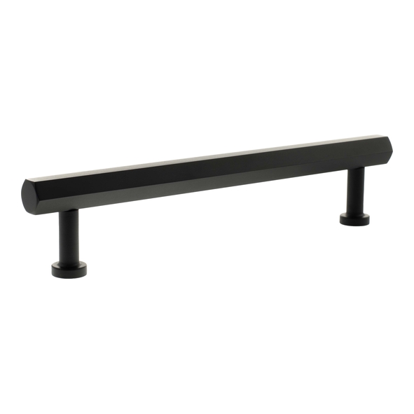 MHCH17160MB  160mm c/c  Matt Black  Millhouse Brass Pennington Hex T-Bar Cabinet Pull Handle