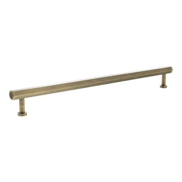 MHCH17320AB  320mm c/c  Antique Brass  Millhouse Brass Pennington Hex T-Bar Cabinet Pull Handle