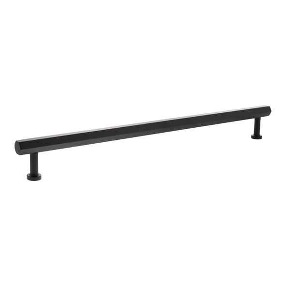 MHCH17320MB  320mm c/c  Matt Black  Millhouse Brass Pennington Hex T-Bar Cabinet Pull Handle