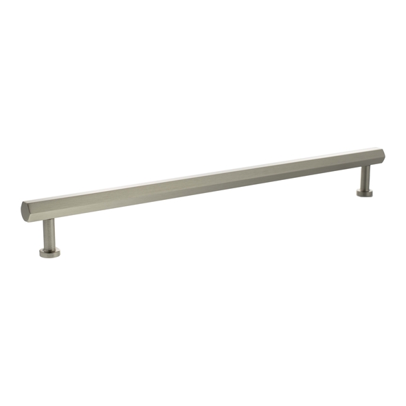 MHCH17320SN  320mm c/c  Satin Nickel  Millhouse Brass Pennington Hex T-Bar Cabinet Pull Handle