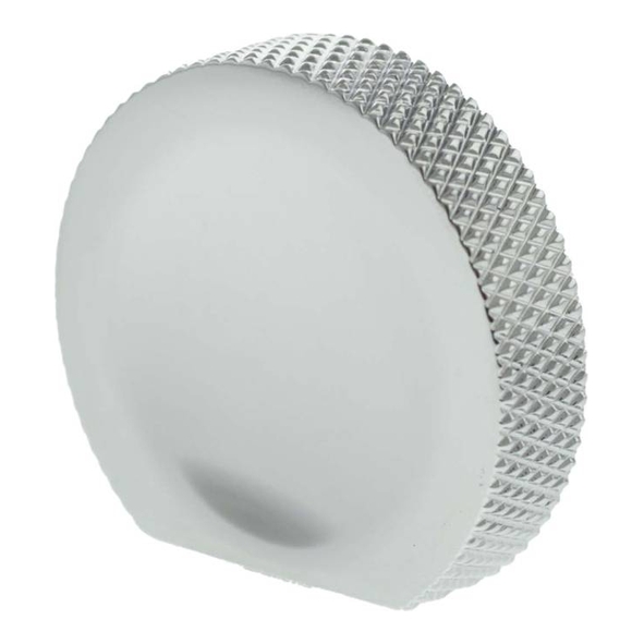 MHCK1338PC � 38mm � Polished Chrome � Millhouse Brass Eiffel Knurled Finger Pull Cabinet Knob
