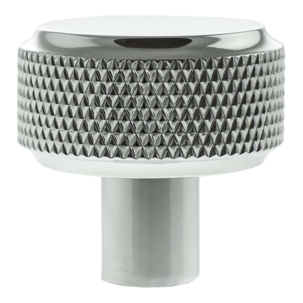 MHCK1532PC � 32mm � Polished Chrome � Millhouse Brass Eiffel Knurled Round Cabinet Knob