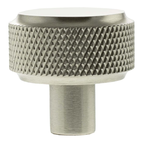 MHCK1532SN � 32mm � Satin Nickel � Millhouse Brass Eiffel Knurled Round Cabinet Knob