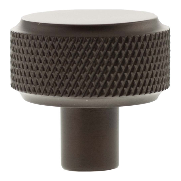 MHCK1532UDB � 32mm � Urban Dark Bronze � Millhouse Brass Eiffel Knurled Round Cabinet Knob
