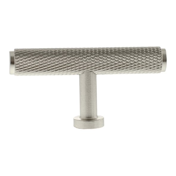 MHCK1675SN � 75mm � Satin Nickel � Millhouse Brass Eiffel Knurled T-Bar Cabinet Knob
