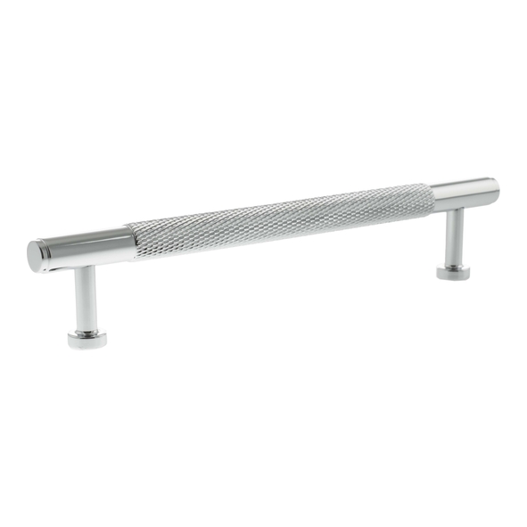 MHCK17160PC  160mm c/c  Polished Chrome  Millhouse Brass Eiffel Knurled T-Bar Cabinet Pull Handle