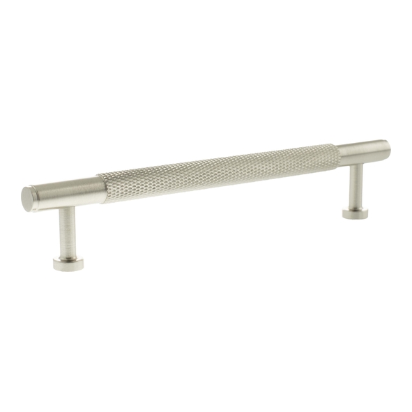 MHCK17160SN  160mm c/c  Satin Nickel  Millhouse Brass Eiffel Knurled T-Bar Cabinet Pull Handle