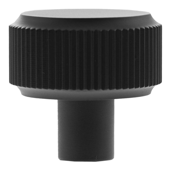 MHCL1532MB � 32mm � Matt Black � Millhouse Brass Battersea Linear Round Cabinet Knob