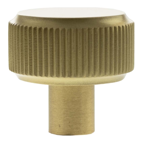 MHCL1532SB � 32mm � Satin Brass � Millhouse Brass Battersea Linear Round Cabinet Knob