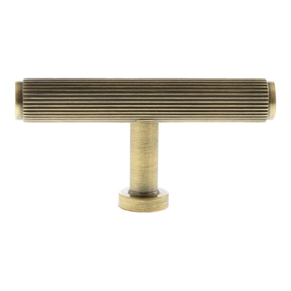 MHCL1675AB � 75mm � Antique Brass � Millhouse Brass Battersea Linear T-Bar Cabinet Knob