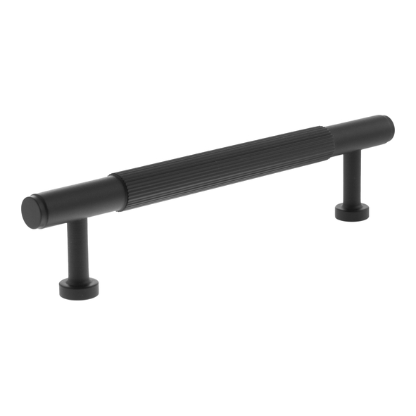 MHCL17128MB  128mm c/c  Matt Black  Millhouse Brass Battersea Linear T-Bar Cabinet Pull Handle