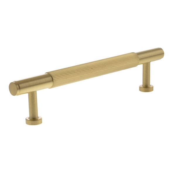 MHCL17128SB  128mm c/c  Satin Brass  Millhouse Brass Battersea Linear T-Bar Cabinet Pull Handle