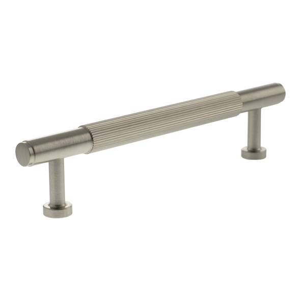 MHCL17128SN  128mm c/c  Satin Nickel  Millhouse Brass Battersea Linear T-Bar Cabinet Pull Handle