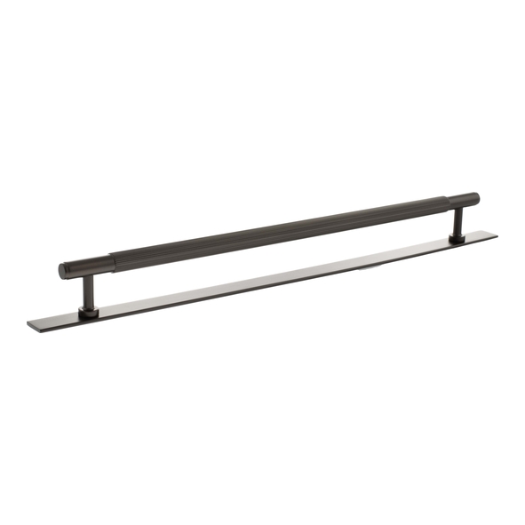 MHCLB17320UDB � 320mm c/c � Urban Dark Bronze � Millhouse Brass Battersea Linear T-Bar Cabinet Pull Handle on Plate