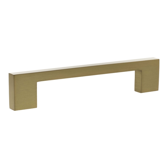 MHCN17128SB � 128mm c/c � Satin Brass � Millhouse Brass Empire Slim Cabinet Pull Handle