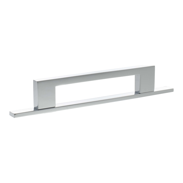 MHCNB17128PC � 128mm c/c � Polished Chrome � Millhouse Brass Empire Slim Cabinet Pull Handle on Plate