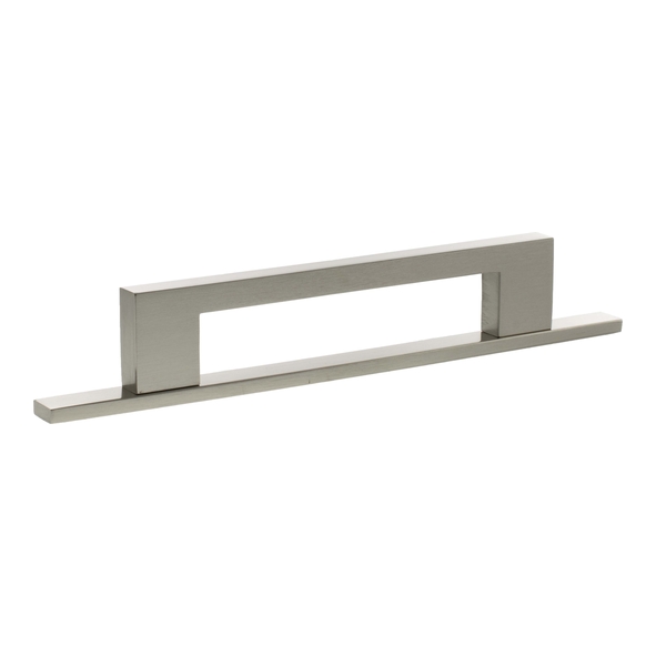 MHCNB17128SN � 128mm c/c � Satin Nickel � Millhouse Brass Empire Slim Cabinet Pull Handle on Plate