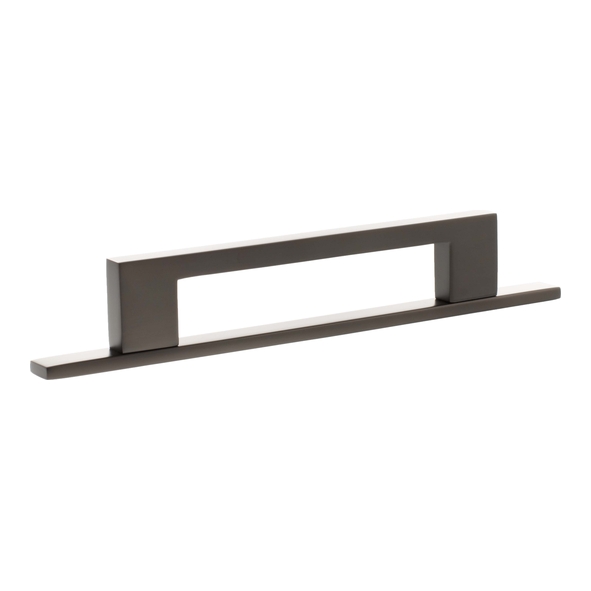 MHCNB17128UDB � 128mm c/c � Urban Dark Bronze � Millhouse Brass Empire Slim Cabinet Pull Handle on Plate