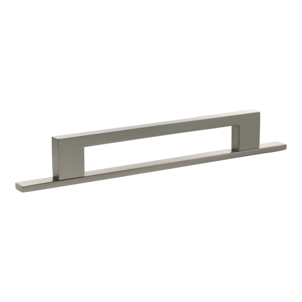 MHCNB17160SN � 160mm c/c � Satin Nickel � Millhouse Brass Empire Slim Cabinet Pull Handle on Plate