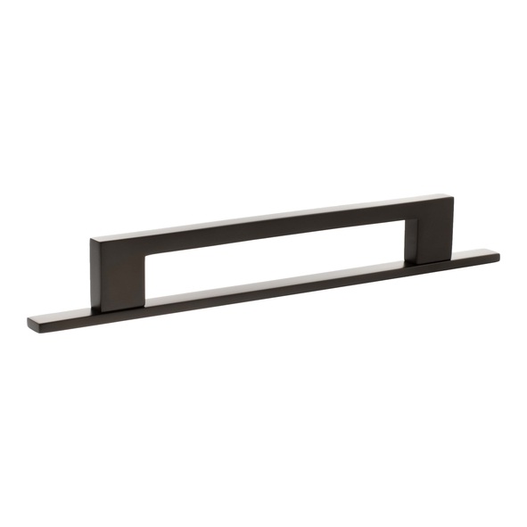 MHCNB17160UDB � 160mm c/c � Urban Dark Bronze � Millhouse Brass Empire Slim Cabinet Pull Handle on Plate