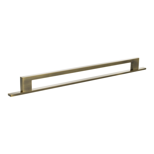 MHCNB17320AB � 320mm c/c � Antique Brass � Millhouse Brass Empire Slim Cabinet Pull Handle on Plate