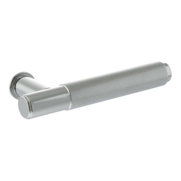 MHCR100PC � Polished Chrome � Millhouse Brass Crompton Knurled Levers on Concealed Round Rose