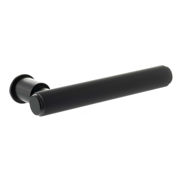 MHCR250MB � Matt Black � Millhouse Brass Stephenson Linear Levers on Concealed Round Rose