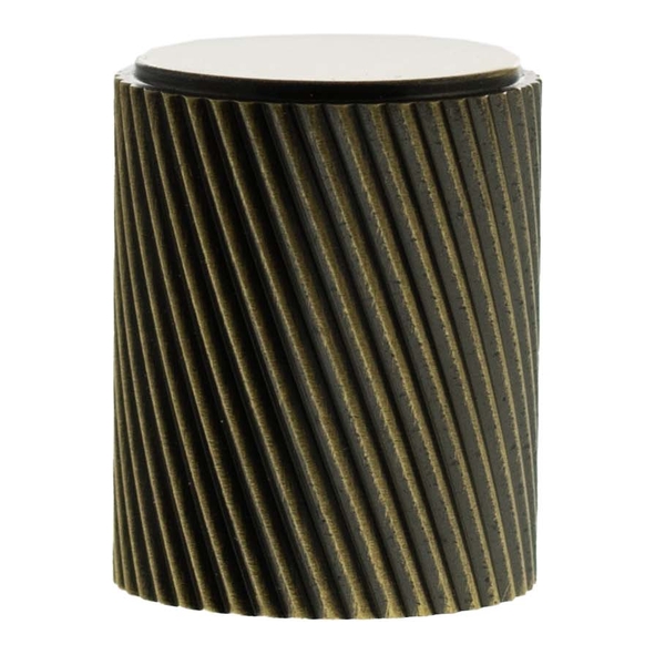 MHCS1420AB � 20mm � Antique Brass � Millhouse Brass Paddington Spiral Cylinder Cabinet Knob