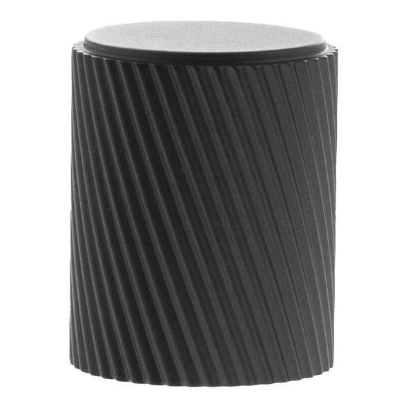 MHCS1420MB � 20mm � Matt Black � Millhouse Brass Paddington Spiral Cylinder Cabinet Knob