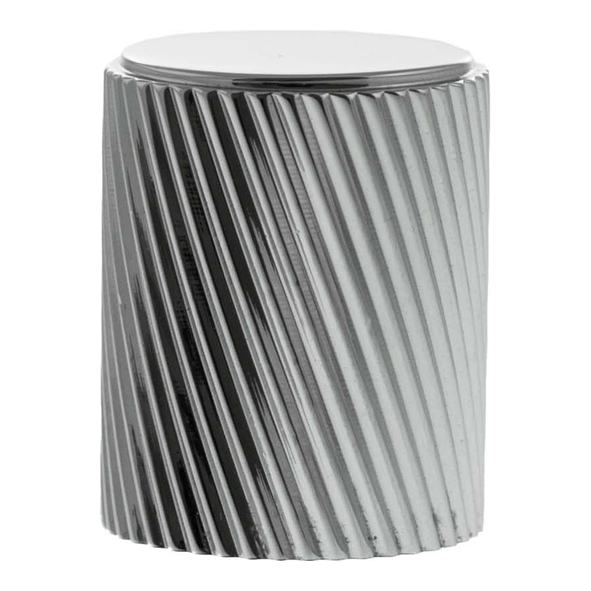 MHCS1420PC � 20mm � Polished Chrome � Millhouse Brass Paddington Spiral Cylinder Cabinet Knob